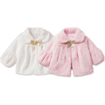 Warmer Fleece-Pelz Mantel für Kleinkinder