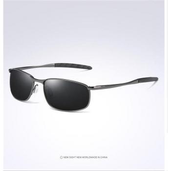 Men's Pilot Sunglasses with Silver Metal Frame