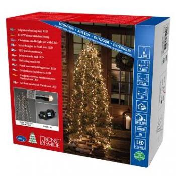 Luminaires festifs LED pour sapin – Konstsmide 6650‑800 – Ambre blanc chaud intérieur