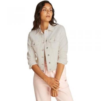 Chaqueta Vaquera Blanca Tommy Jeans Estilo Trucker