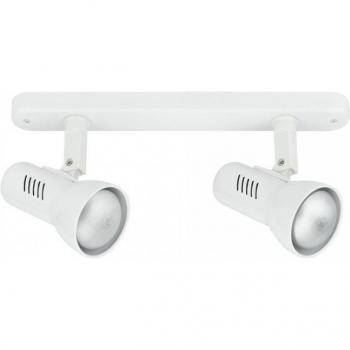 Fan Europe Twin Adjustable Spotlight - White 26x12.5cm