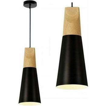 Lampadario Scandi Nero E27 Toolight APP057-1CP