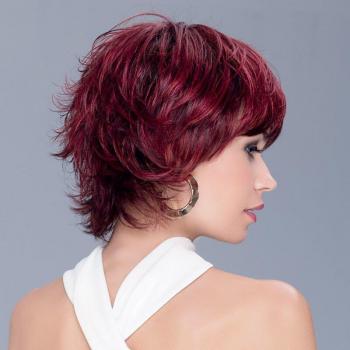 HAIRJOY Frauen Silber-Weiß-Grau Ombre Perücke Kurze Locken Synthetisches Haar Hitzebeständig