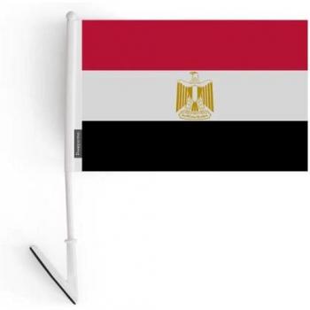 Dual‑Sided Egyptian Flag Adhesive – 14 x 21 cm, 10 Pack – Polyester, Light Weight