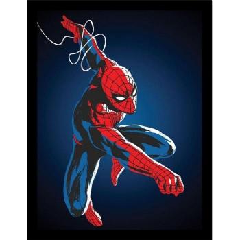 Poster encadré Spider-Man Ligne Web 2 - 40 cm x bleu/rouge