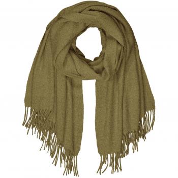 PIECES Pcjira Wool Scarf Noos, Bufanda para Mujer, Verde