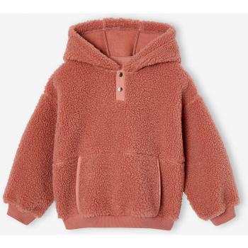 Vertbaudet Fille Capuche Sherpa Mauve