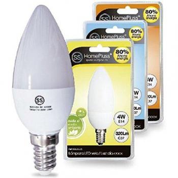 Lámpara LED E14 Vela 4W 6000K