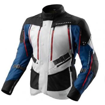 Hardy Rebelhorn 3.0 Giacca Moto tessuto blu grigio rosso 5XL