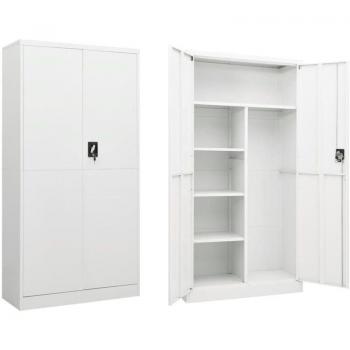 Sistemi di Archiviazione DecaDesk 90×40×180 – Acciaio Lucido