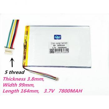 Pack de Baterías 8–10 5 Hilos 3899164 3.7 V 7800 mAh