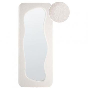 Beliani Quimper Off-White Contemporary Wall Mirror 170x70 cm MDF Frame