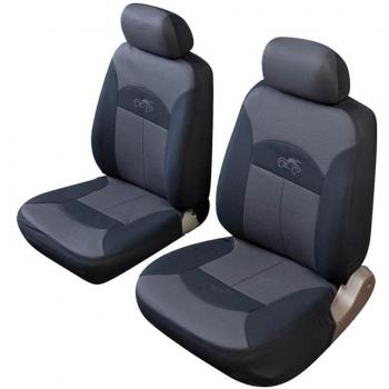 Cosmos 14012 Celsius Easy Clean Car Seat Covers, Black/Grey Velour
