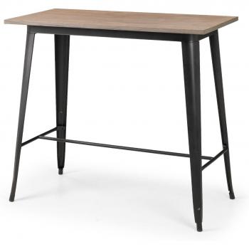 Grafton 4 Seater Rectangular Bar Table Brown