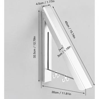 Étagère à vêtements pliable pour balcon