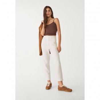 Stradivarius Pantaloni Classici Ecru 48