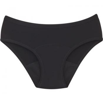 Snuggs Classic Medium Flow Black Period Knickers Size M