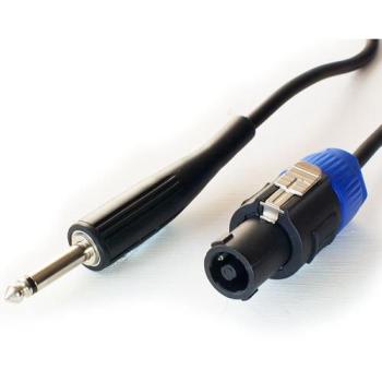 Pro Speaker Link 6.35 mm Mono Plug Cable – 20 AWG, 3 m