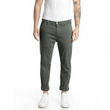 Replay Zeumar Slim Fit Chinohose – Dunkelgrün – Herren – 31 / 32