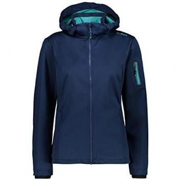 CMP Damen Windproof Softshell Jacke Blau Leichtgewicht WP8.000
