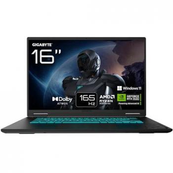 Gigabyte A16 3WH R7-260 – Gaming‑Laptop, 16, AMD Ryzen 7 2600 U, 16 GB DDR4, 1 TB SSD, GeForce RTX 5070, Windows 11 Home, Schwarz