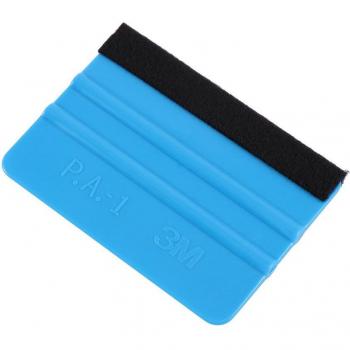 Car Styling Blue Plastic Soft Felt Squeegee Tool