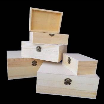 Set 5 Scatole In Legno Portagioie