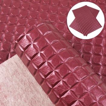 20x34cm Faux Leather Sheet with Pearl Plaid Texture for Crafting