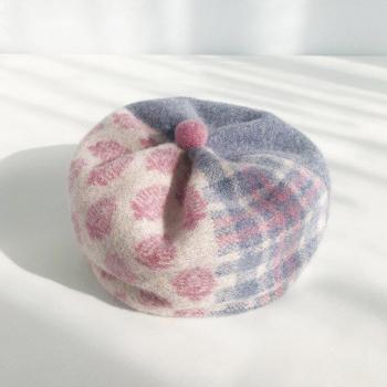 British Vintage Wool Beret for Women