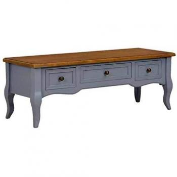 Mobile TV Grigio 100x35x35 cm in Legno