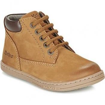 Bottillons en cuir Kickers Tackland Beige 26