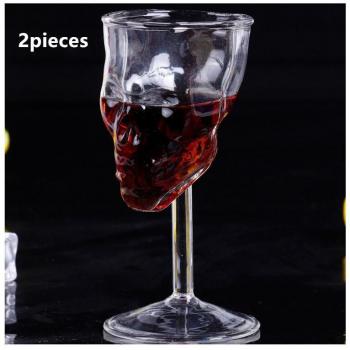 Skull Wine Glass Set - 150ml, 2pcs