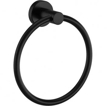 Porte-Serviette Murale Noir
