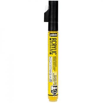Marcatori Acrilici Pebeo Media Punta Rotonda 4 mm Nero