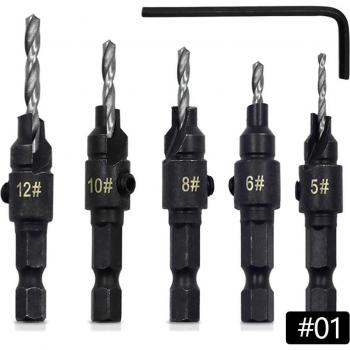 Woodworking Countersink Drill Bit Set 4/5pcs