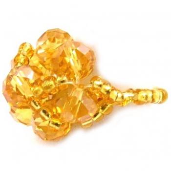 Bague Ajustable Lily – Perles Dorée