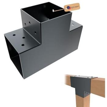Corner Pavilion Post Coupler – 81 mm × 81 mm