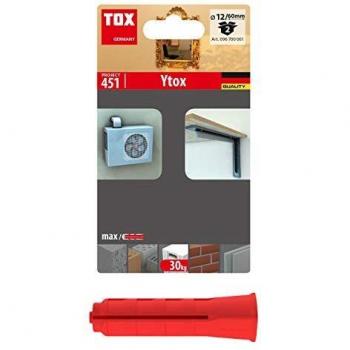 Cheville Ytox M12x60 mm pour béton cellulaire, 2 pièces
