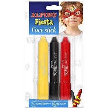 ALPINO MAQUILLAJE EN BARRA FIESTA SUPERHEROES BLISTER 3