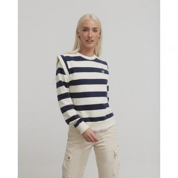 Sudadera Azul Marino y Crudo Silbon