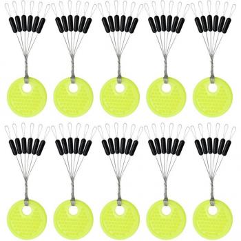 60pcs Rubber Space Beans for Fishing