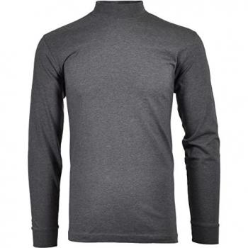 Basic Stehkragen Longsleeve für Herren