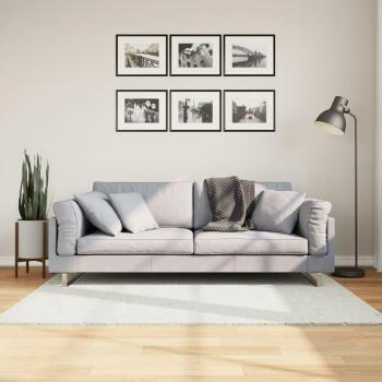 VidaXL Cozy Cream Short Pile Rug 120x170 cm