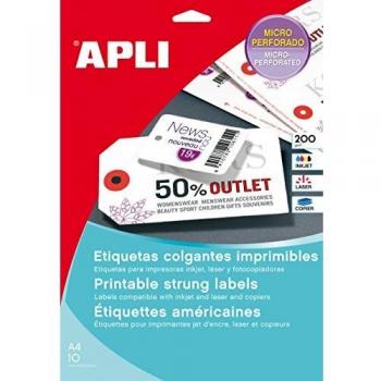 Etiquetas Colgantes Imprimibles Apli 98x57 10 hojas