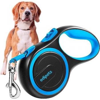 Edipets correa extensible ajustable azul para perros