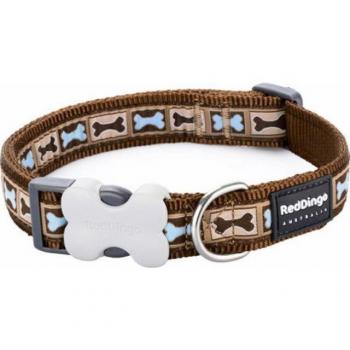 Red Dingo Hunde-Halsband 25 mm x 41-63 cm - Knochen Design
