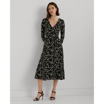Vestido largo de flores con manga larga - Lauren Ralph Lauren