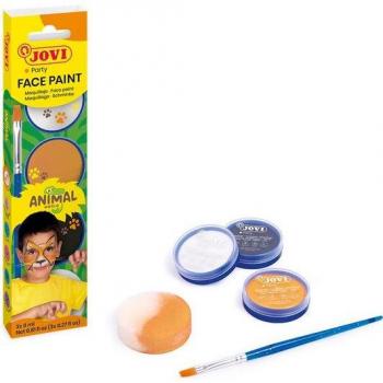 JOVI MAQUILLAJE JOVI FACE PAINT SET ANIMAL 3 COLORES CAJA:12 unidades MAQUILLAJE 5x5x23 Cms