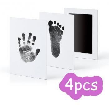 1pc Newborn Handprint & Footprint Sticker Pad