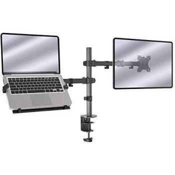 VonHaus Desk Mount for Monitor and Laptop Tablet Shelf